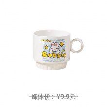 萌兔系列馬克杯 勺子套裝 樣式隨機(jī)