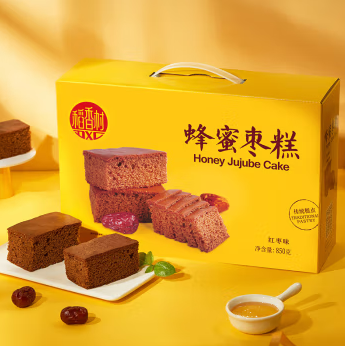 稻香村（DXC）DXC 早餐點心 休閑零食 整箱面包 蜂蜜棗糕850g