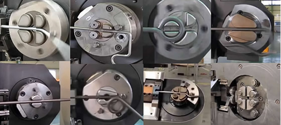 中德線材成型設備多用于汽車零部件加工、自行車車筐后尾架成型，廚衛置物架等